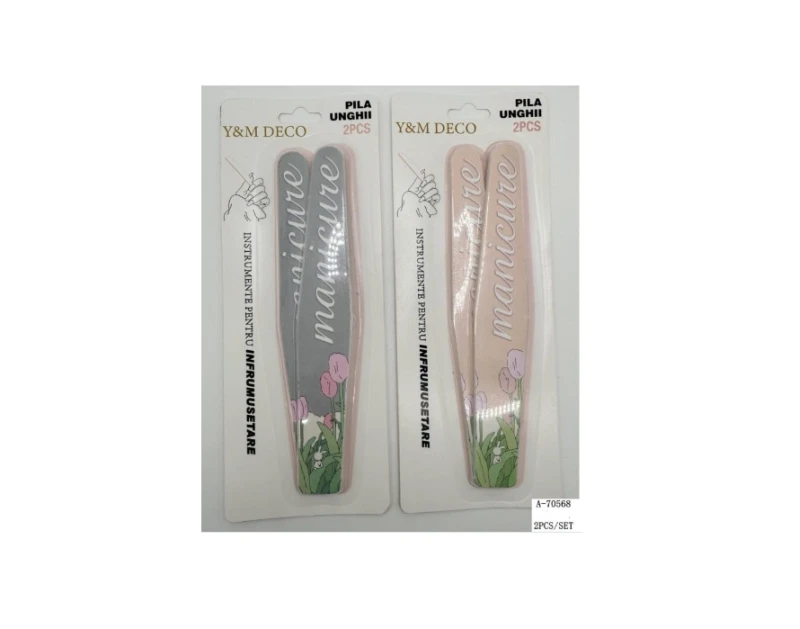 Pila Unghii 2 Pcs, Burete + Smirghel  A-70568 WEI